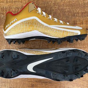 NIKE Football Cleats Alpha Pro 2 TD iD(12.5)Gold No Box